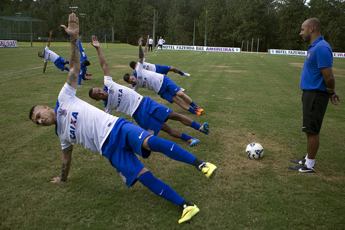 Durante o treino esta tarde no Hotel Fazenda das Amoreiras na cidade de Extrema/MG. O time faz uma intertemporada preparando-se para o prximo jogo dia 17/07 contra o Internacional/RS, na Arena Corinthians, vlido pela 10 rodada do Campeonato Brasileiro de 2014