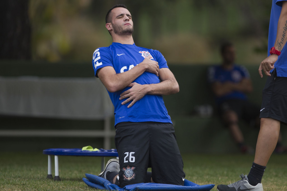 Durante o treino desta tarde no Hotel Fazenda das Amorerias, na cidade de Extrema/MG. O time faz uma intertemporada preparando-se para o próximo jogo dia 17/07 contra o Internacional/RS, na Arena Corinthians, válido pela 10ª rodada do Campeonato Brasileiro de 2014