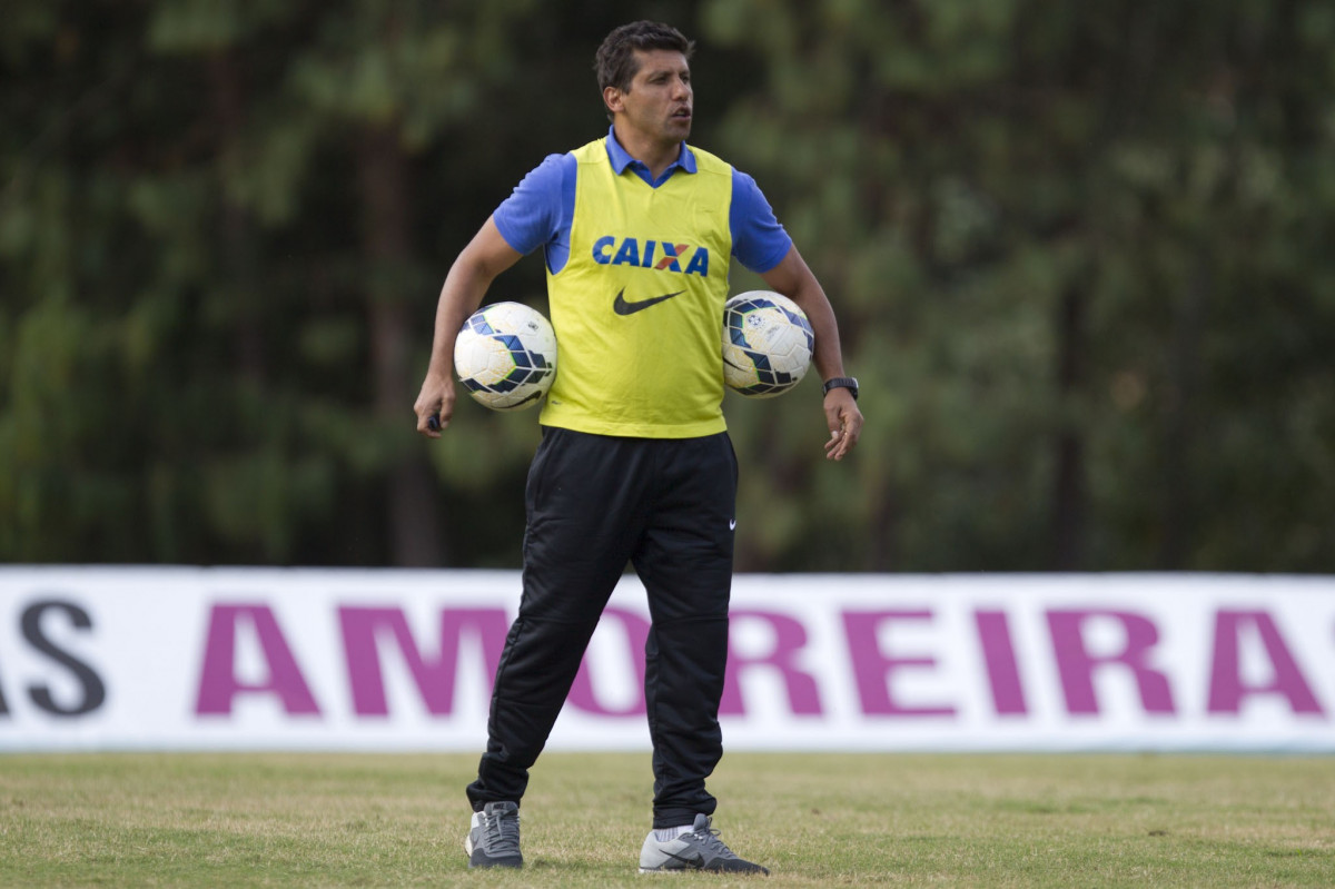 Durante o treino desta tarde no Hotel Fazenda das Amorerias, na cidade de Extrema/MG. O time faz uma intertemporada preparando-se para o próximo jogo dia 17/07 contra o Internacional/RS, na Arena Corinthians, válido pela 10ª rodada do Campeonato Brasileiro de 2014