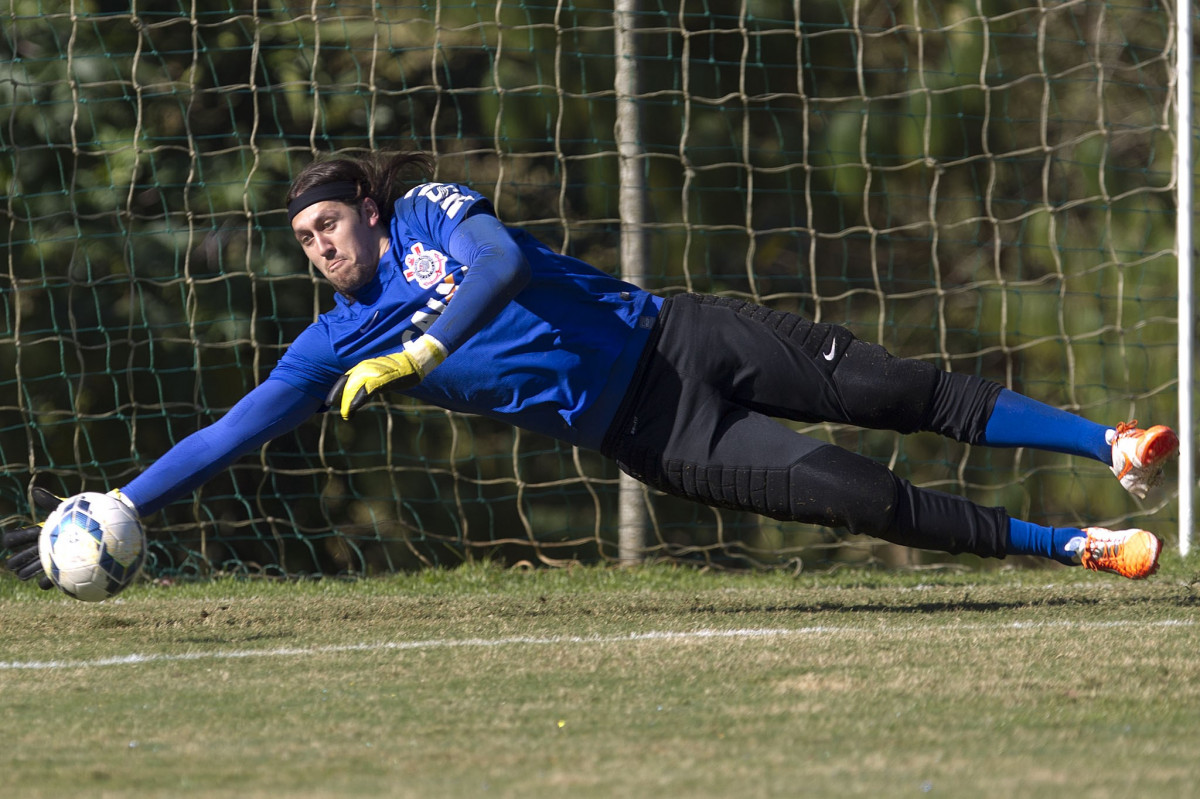 Durante o treino desta manhã no Hotel Fazenda das Amorerias, na cidade de Extrema/MG. O time faz uma intertemporada preparando-se para o próximo jogo dia 17/07 contra o Internacional/RS, na Arena Corinthians, válido pela 10ª rodada do Campeonato Brasileiro de 2014