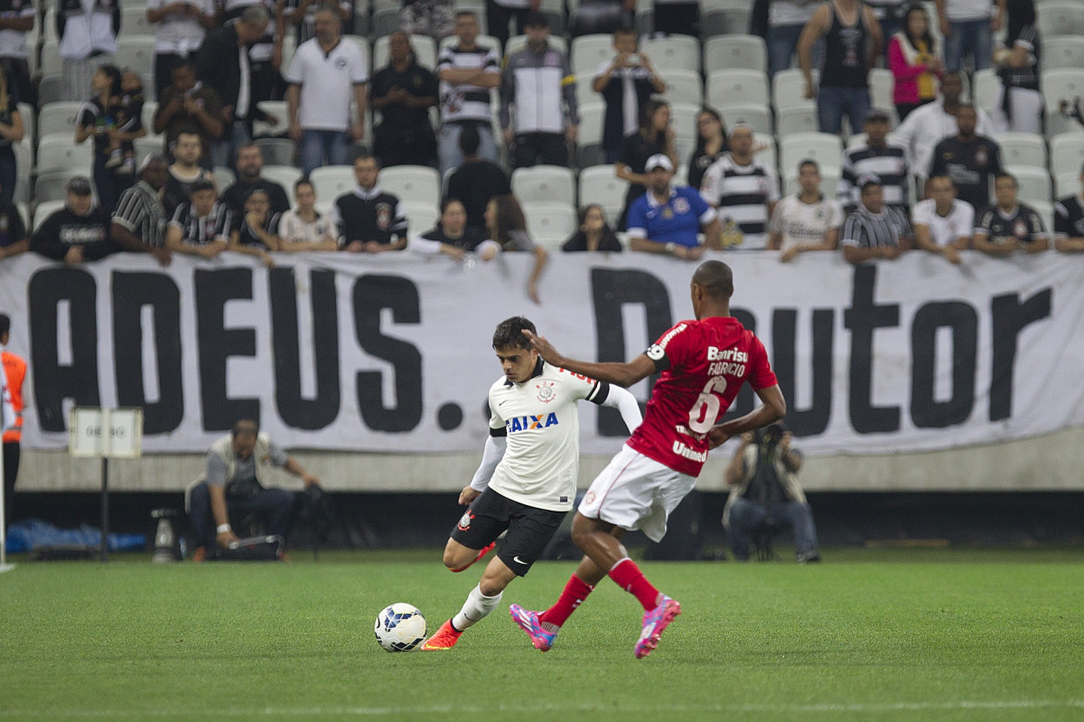 Durante o jogo entre Corinthians x Internacional/RS, realizada esta noite na Arena Corinthians, vlida pela 10 rodada do Campeonato Brasileiro de 2014