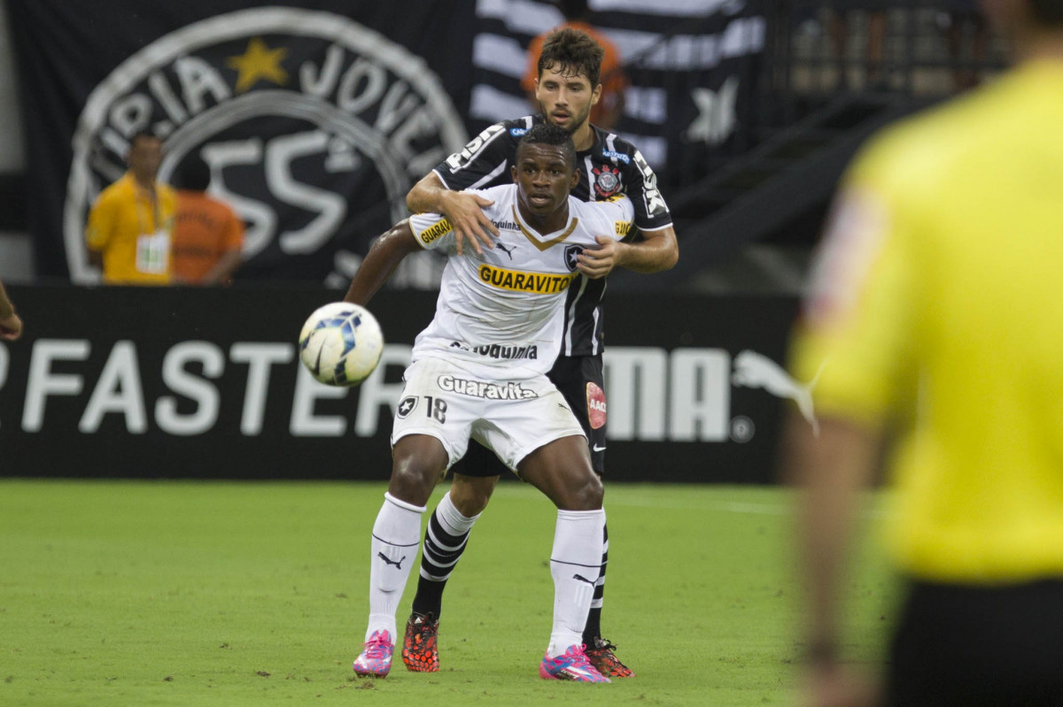 Durante o jogo entre Botafogo x Corinthians, realizado esta noite na Arena Amaznia, vlido pela 28 rodada do Campeonato Brasileiro de 2014