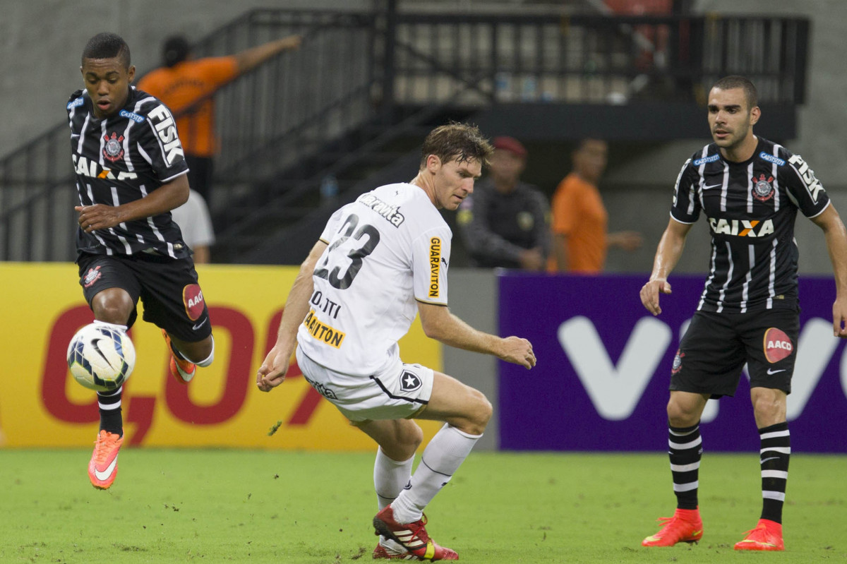 Durante o jogo entre Botafogo x Corinthians, realizado esta noite na Arena Amaznia, vlido pela 28 rodada do Campeonato Brasileiro de 2014