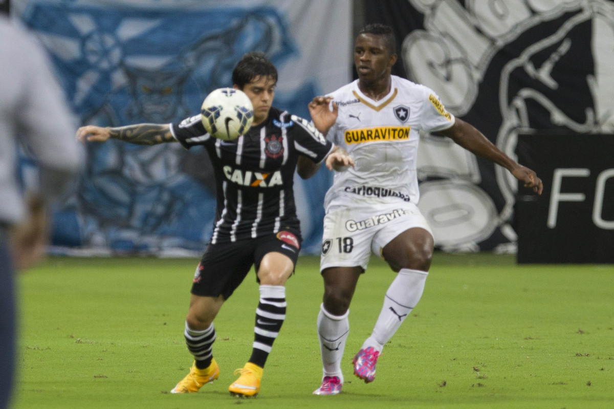 Durante o jogo entre Botafogo x Corinthians, realizado esta noite na Arena Amaznia, vlido pela 28 rodada do Campeonato Brasileiro de 2014