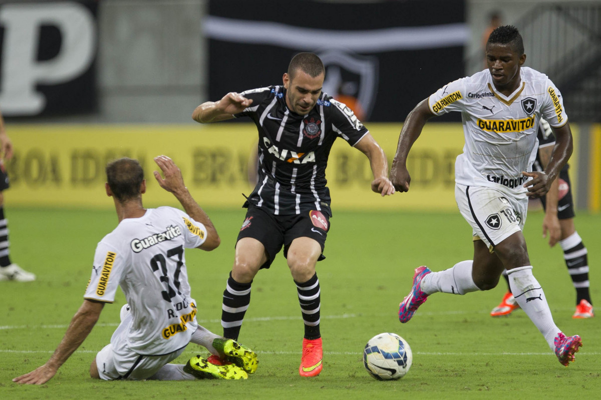 Durante o jogo entre Botafogo x Corinthians, realizado esta noite na Arena Amaznia, vlido pela 28 rodada do Campeonato Brasileiro de 2014