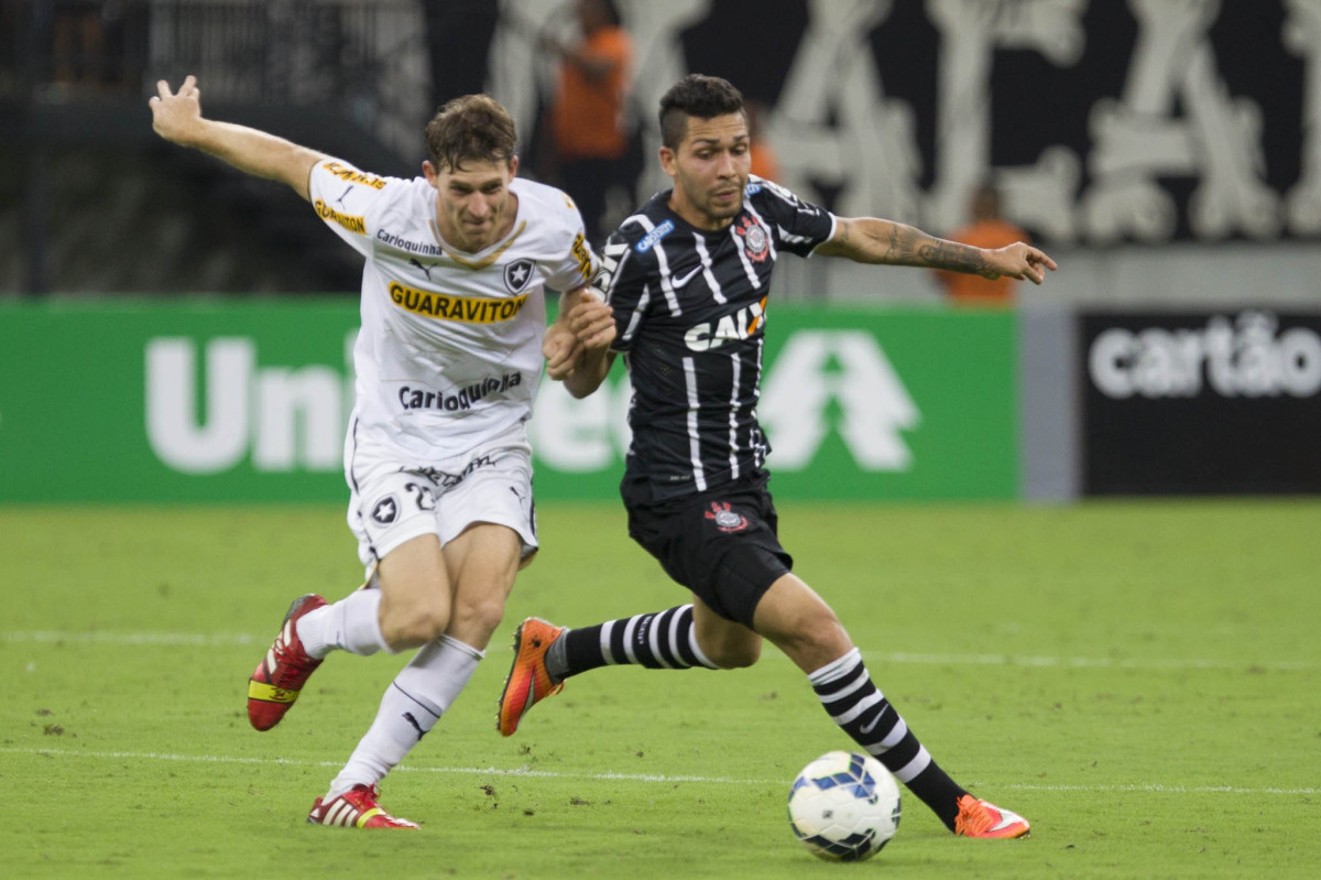 Durante o jogo entre Botafogo x Corinthians, realizado esta noite na Arena Amaznia, vlido pela 28 rodada do Campeonato Brasileiro de 2014