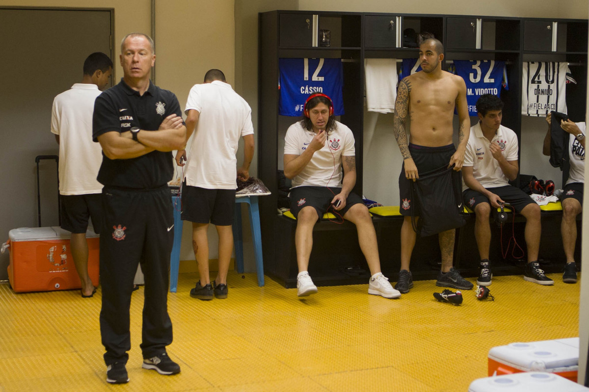 Nos vestirios antes do jogo entre Botafogo x Corinthians, realizado esta noite na Arena Amaznia, vlido pela 28 rodada do Campeonato Brasileiro de 2014