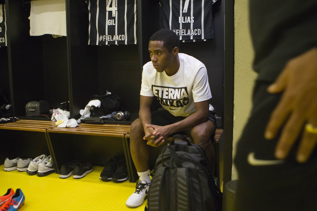 Nos vestirios antes da partida entre Atltico-MG x Corinthians, realizado esta noite no Mineiro, jogo da volta pela Copa do Brasil 2014