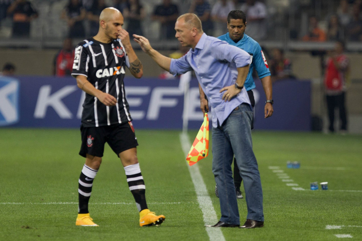 Durante a partida entre Atlético-MG x Corinthians, realizado esta noite no Mineirão, jogo da volta pela Copa do Brasil 2014
