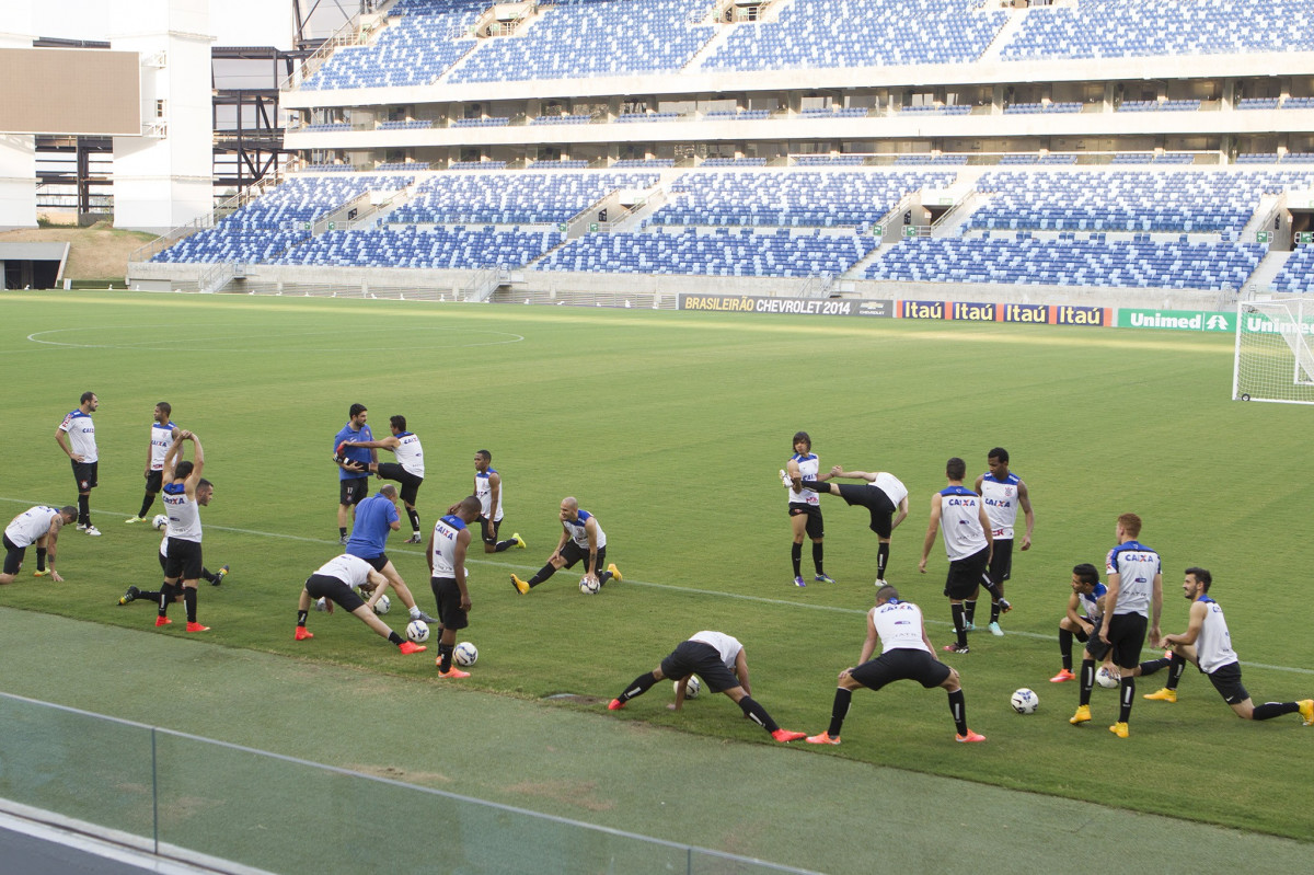 Durante o treino desta tarde na Arena Pantanal, em Cuiaba/MT. O prximo jogo da equipe ser amanh, quarta-feira, dia 22/10, contra o Vitoria/BA, pela 30 rodada do Campeonato Brasileiro de 2014