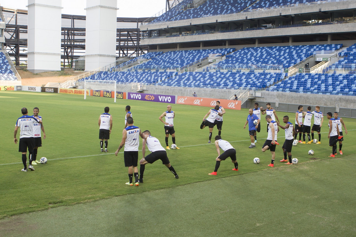 Durante o treino desta tarde na Arena Pantanal, em Cuiaba/MT. O próximo jogo da equipe será amanhã, quarta-feira, dia 22/10, contra o Vitoria/BA, pela 30ª rodada do Campeonato Brasileiro de 2014
