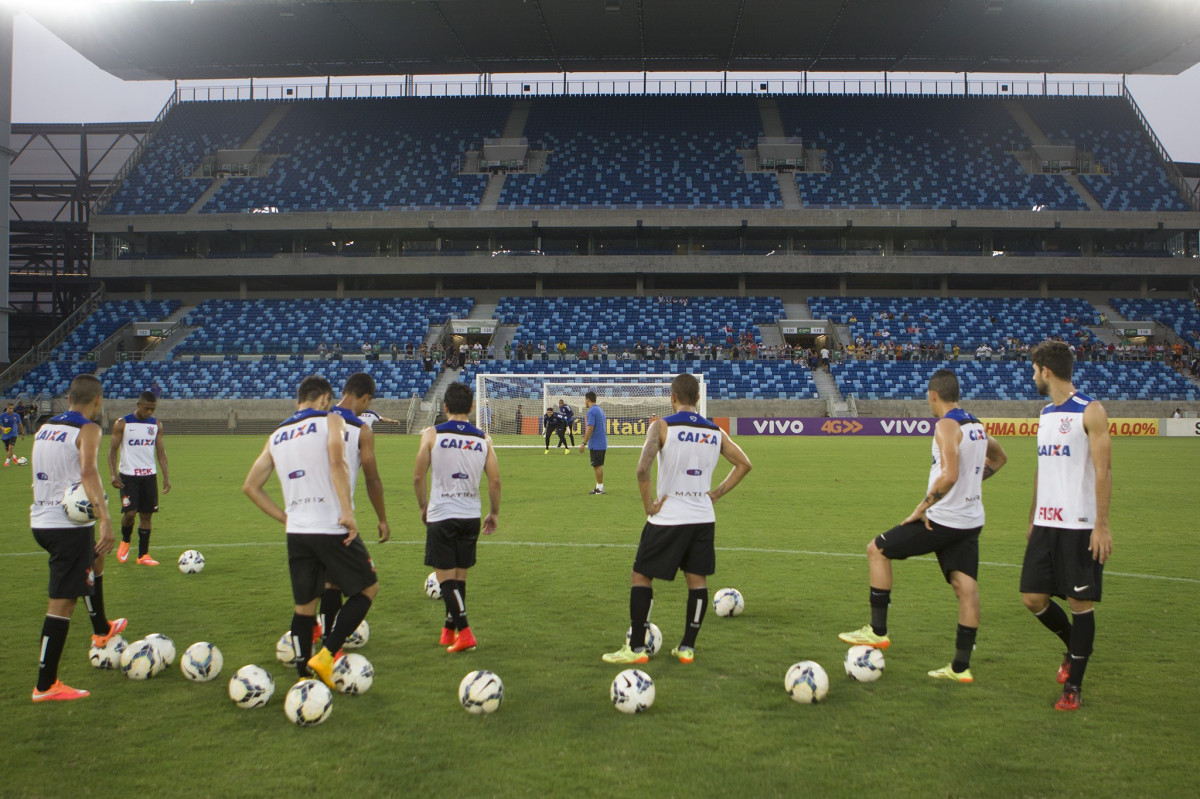 Durante o treino desta tarde na Arena Pantanal, em Cuiaba/MT. O próximo jogo da equipe será amanhã, quarta-feira, dia 22/10, contra o Vitoria/BA, pela 30ª rodada do Campeonato Brasileiro de 2014
