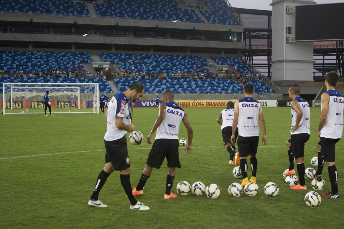 Durante o treino desta tarde na Arena Pantanal, em Cuiaba/MT. O próximo jogo da equipe será amanhã, quarta-feira, dia 22/10, contra o Vitoria/BA, pela 30ª rodada do Campeonato Brasileiro de 2014