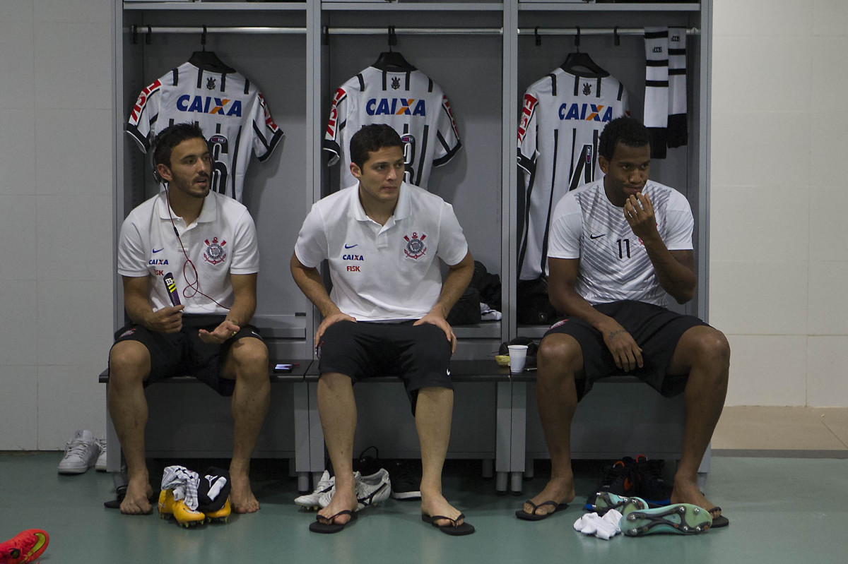 Nos vestirios antes da partida entre Corinthians x Vitoria/BA, realizada esta noite na Arena Pantanal, vlida pela 30 rodada do Campeonato Brasileiro de 2014