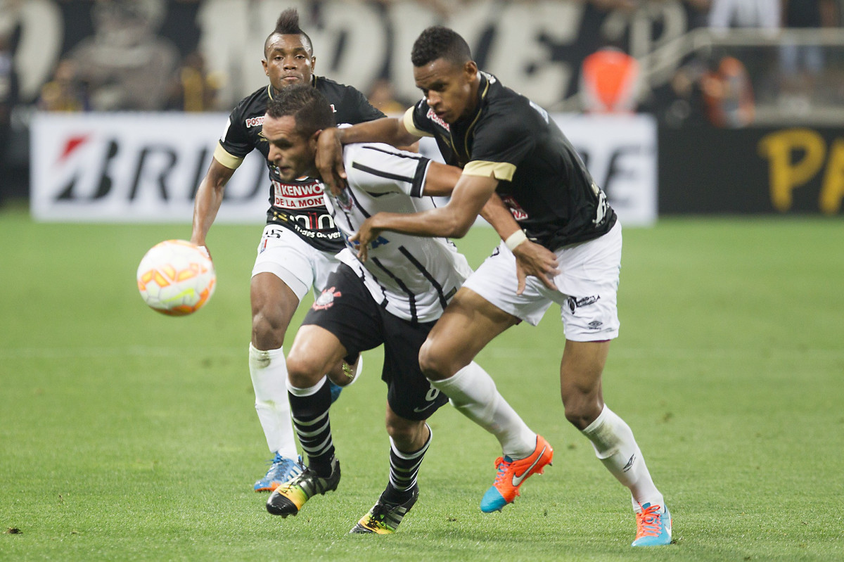 Durante o jogo realizado esta noite na Arena Corinthians entre Corinthians/Brasil x Once Caldas/Colmbia, jogo de ida vlido pela Pr Libertadores 2015