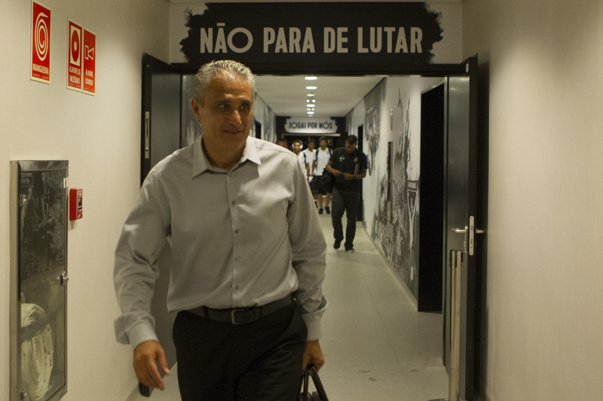 Nos vestiários antes do jogo realizado esta noite na Arena Corinthians entre Corinthians/Brasil x Once Caldas/Colômbia, jogo de ida válido pela Pré Libertadores 2015
