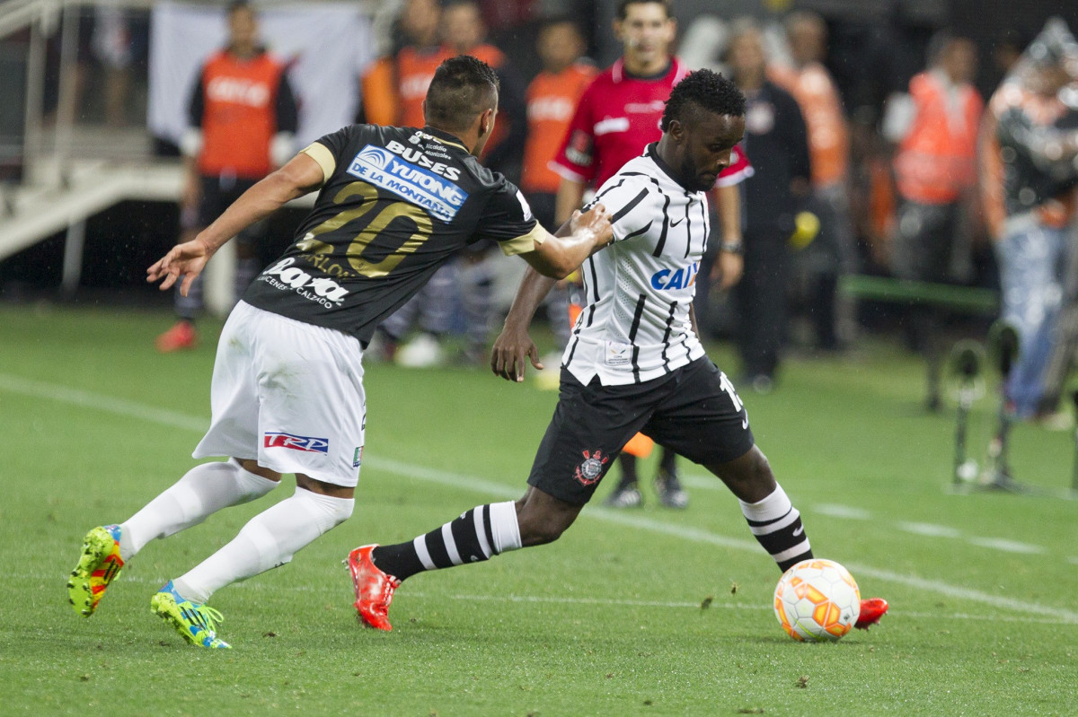 Durante o jogo realizado esta noite na Arena Corinthians entre Corinthians/Brasil x Once Caldas/Colômbia, jogo de ida válido pela Pré Libertadores 2015