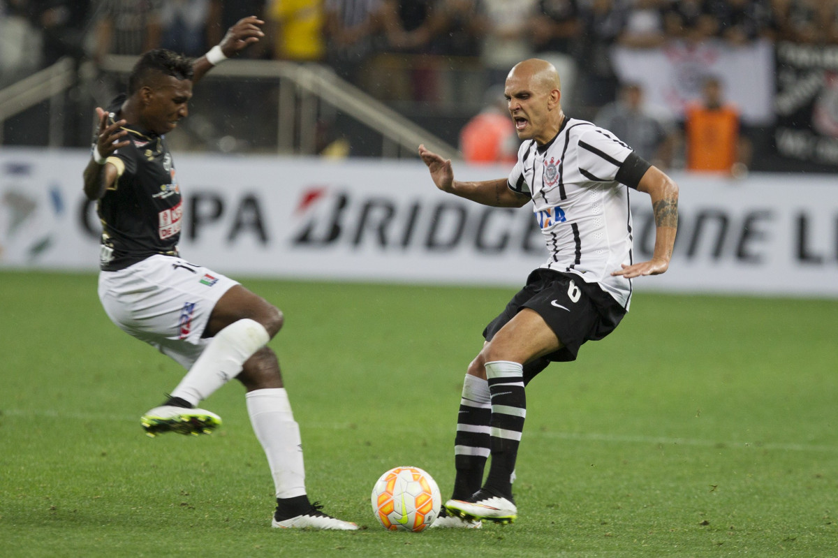 Durante o jogo realizado esta noite na Arena Corinthians entre Corinthians/Brasil x Once Caldas/Colmbia, jogo de ida vlido pela Pr Libertadores 2015