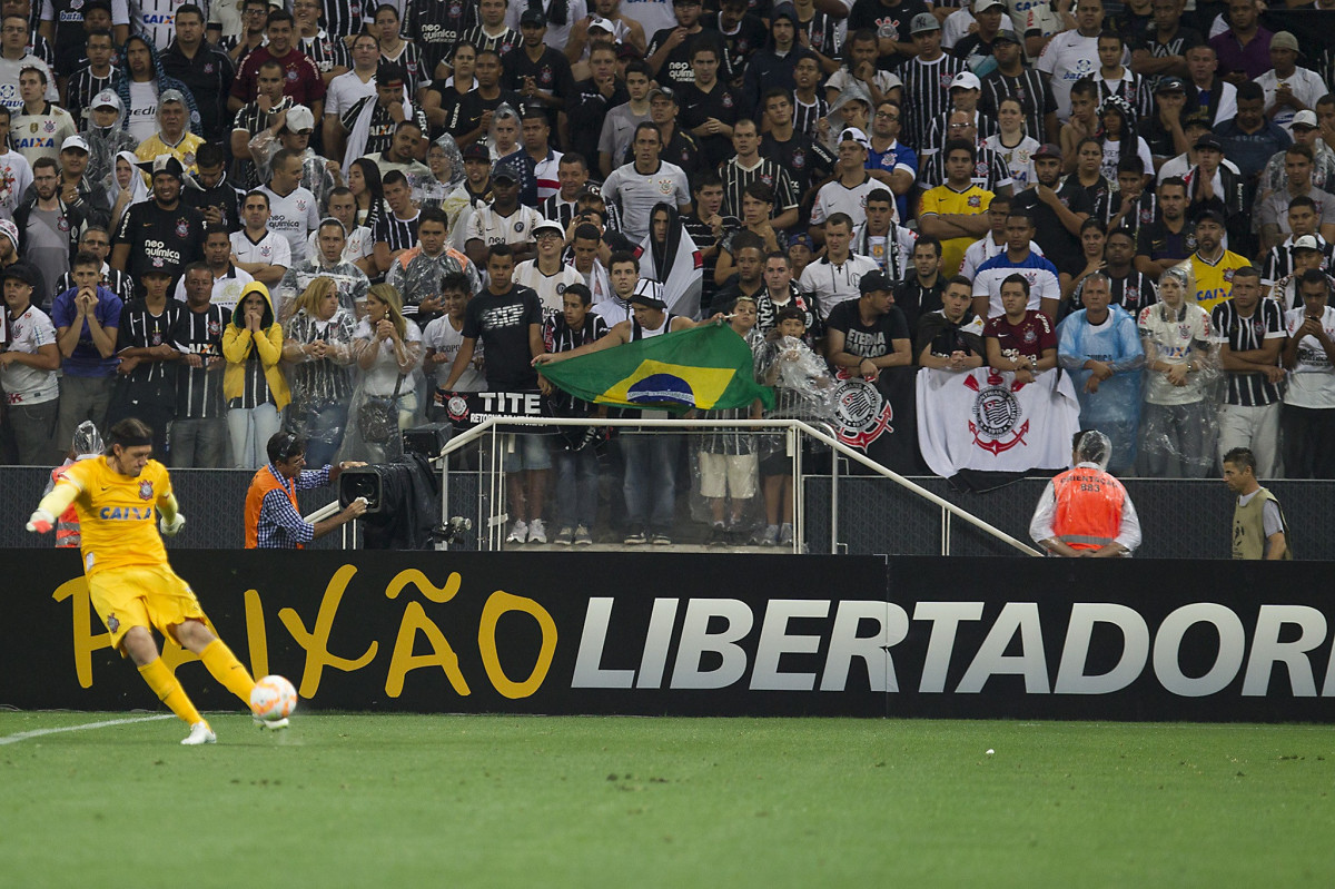 Durante o jogo realizado esta noite na Arena Corinthians entre Corinthians/Brasil x Once Caldas/Colmbia, jogo de ida vlido pela Pr Libertadores 2015