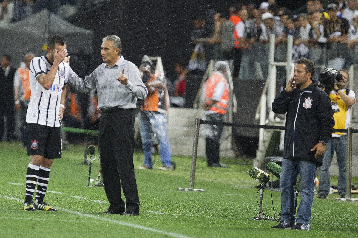 Durante o jogo realizado esta noite na Arena Corinthians entre Corinthians/Brasil x Once Caldas/Colmbia, jogo de ida vlido pela Pr Libertadores 2015