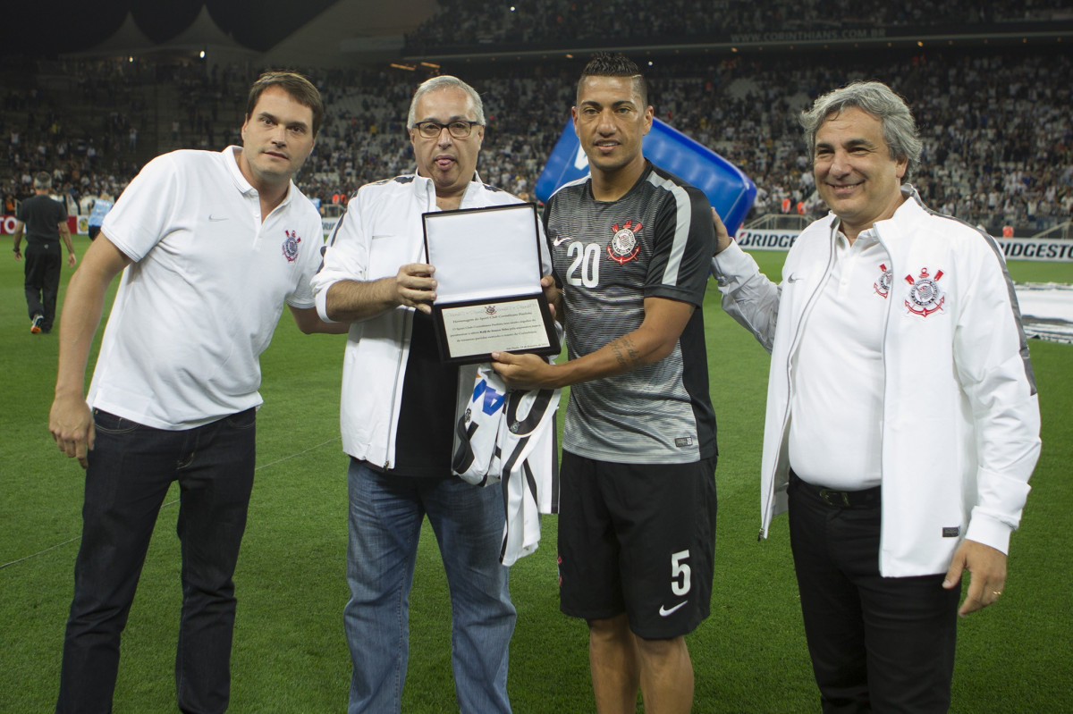 Durante o jogo realizado esta noite na Arena Corinthians entre Corinthians x São Paulo, jogo válido pelo primeiro turno da fase classificatoria da Copa Libertadores da América 2015