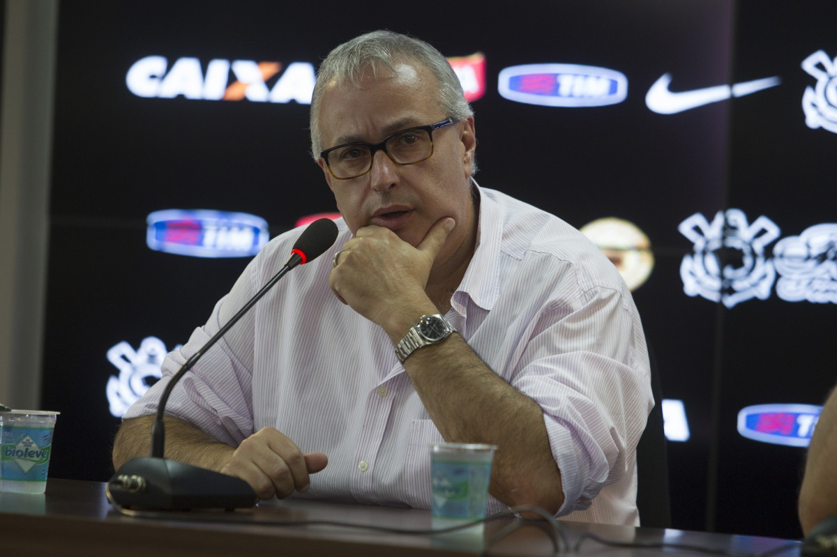O presidente reforou a busca por patrocinador mster no Corinthians