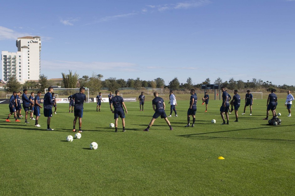 Jogadores do Corinthians em treinamento da tarde durante a Flórida Cup 2017