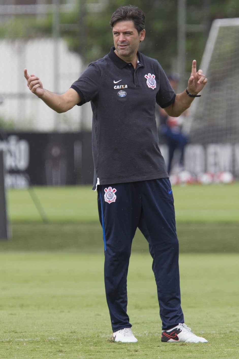 Leandro da Silva no ltimo treino do Corinthians antes da estreia no Paulista