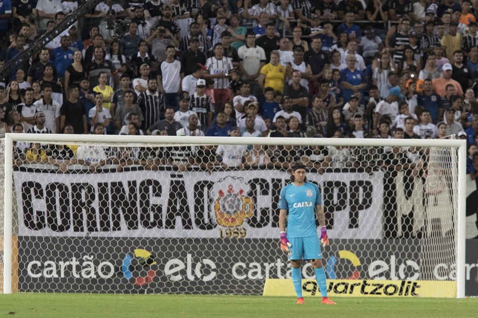 Cássio foi pouco acionado diante do Luverdense, na Arena Pantanal, pela Copa do Brasil