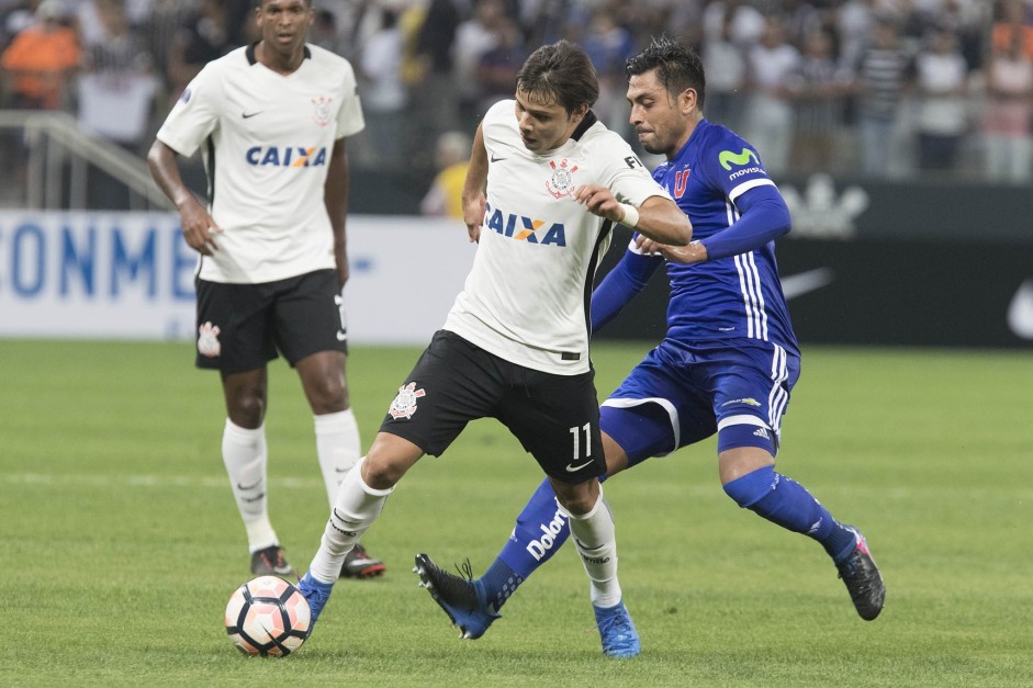 Romero deixa marcador para trs diante da Universidad de Chile na Copa Sul-Americana