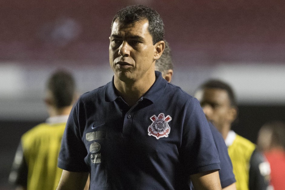 Fábio Carille durante a partida realizada contra o São Paulo no Morumbi