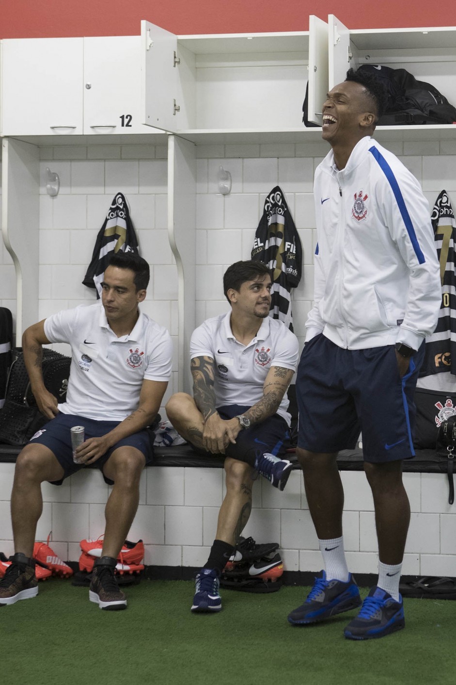 Jadson, Fagner e J se preparando para encarar o So Paulo, pelo Paulisto