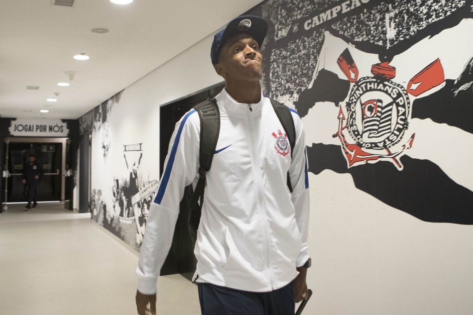 J chegando  Arena para enfrentar o Internacional, pela Copa do Brasil