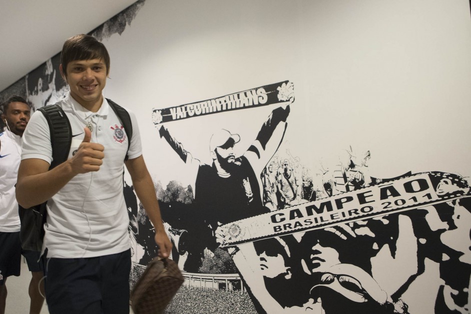 Romero antes da semifinal contra o São Paulo, pelo Campeonato Paulista