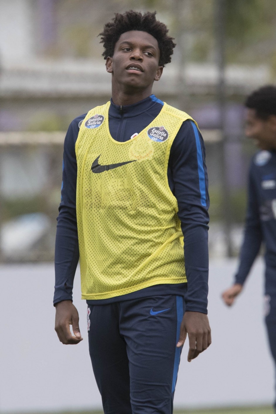 Warian durante treino preparatrio para a final contra a Ponte