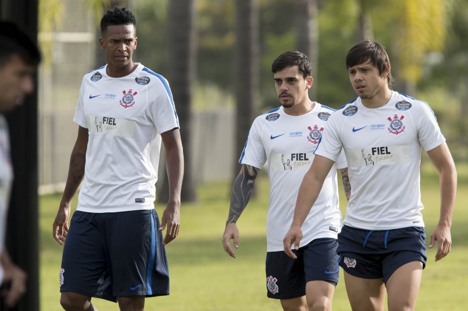 Corinthians realizou treinamento nesta tera, no CT Joaquim Grava