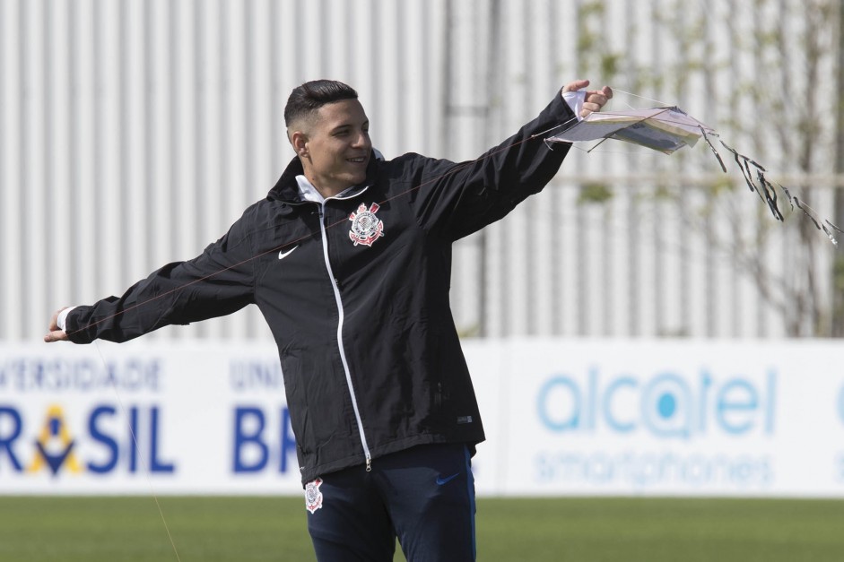 Teve até pipa no treino de hoje