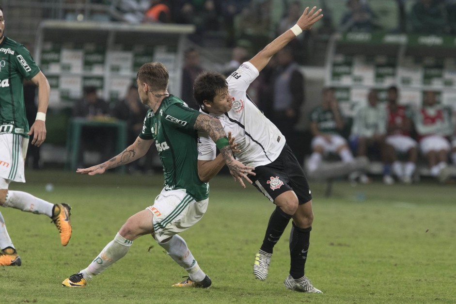 Romero em ao contra Palmeiras; atacante levantou discusso sobre xenofobia nesta semana