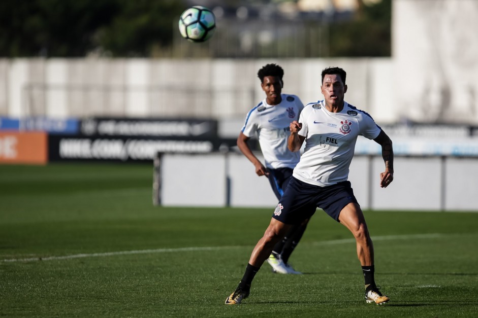 Giovanni Augusto no treino após partida contra o Avaí
