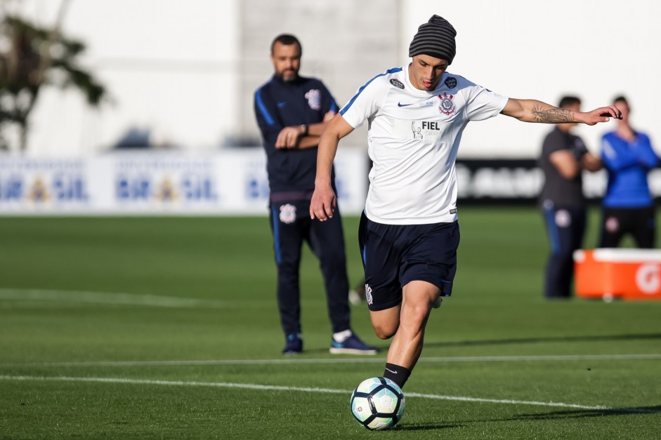 Marciel no treino após partida contra o Avaí