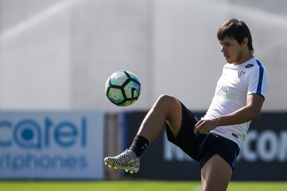 Romero no treino da manh antes do embarque para o Rio