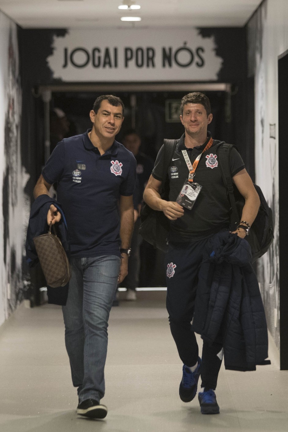 Fábio Carille antes da partida contra o Patriotas pela Sulamericana