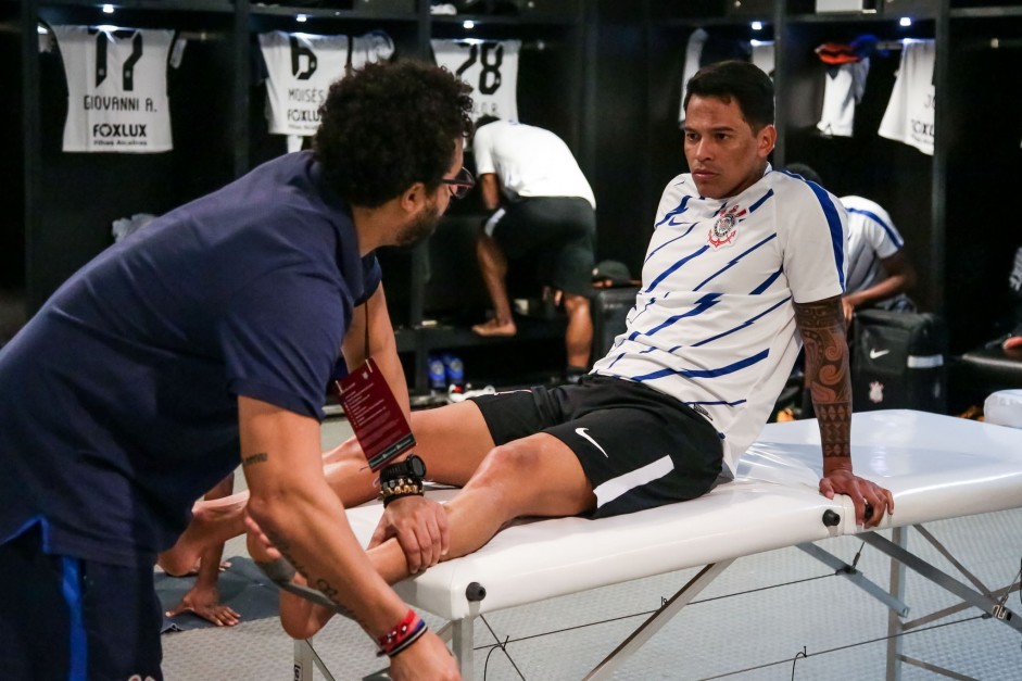 Giovanni Augusto antes da partida contra o Fluminense