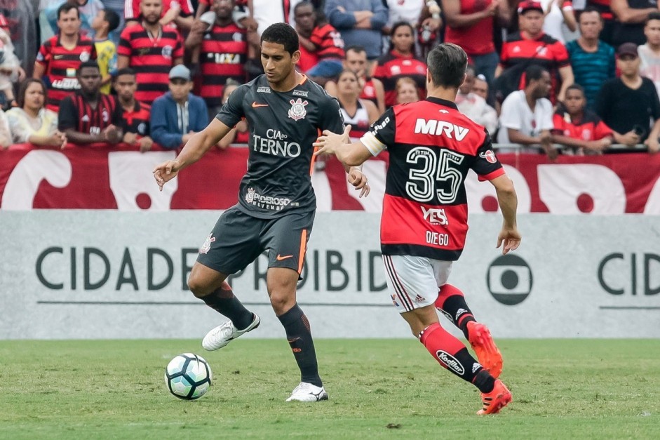 Pablo durante partida contra o Flamengo, pelo Brasileiro