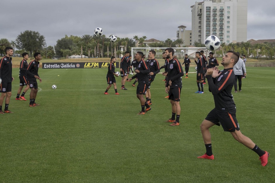 Treino do Corinthians antes do último jogo pela Florida Cup