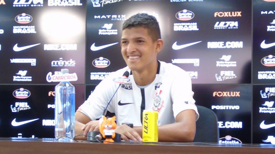 Matheus Matias falou pela primeira vez como jogador do Corinthians