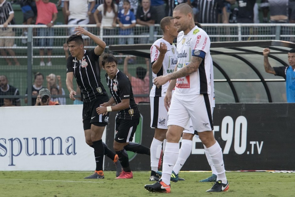 Balbuena comemora seu 11 gol pelo Corinthians
