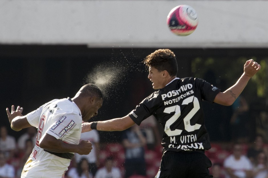Mateus Vital foi titular no primeiro jogo da semifinal contra o São Paulo, pelo Paulistão