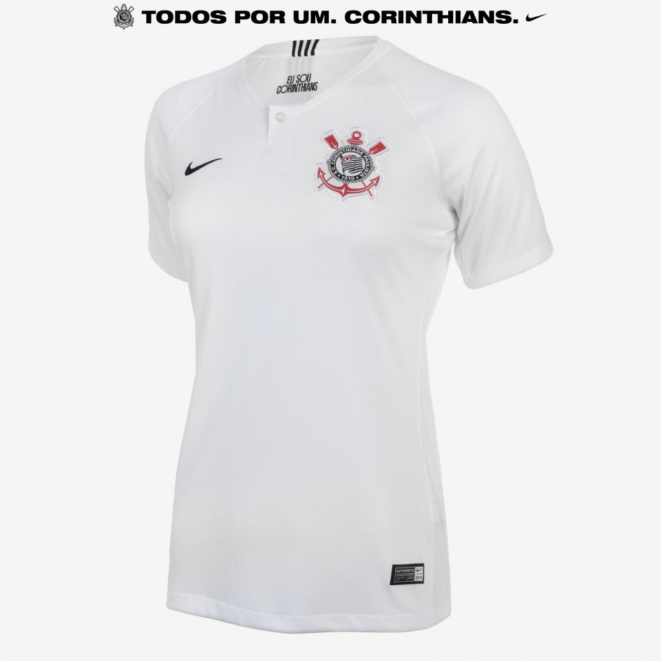 Camisa feminina do Corinthians foi a mais vendida entre clubes em 2018