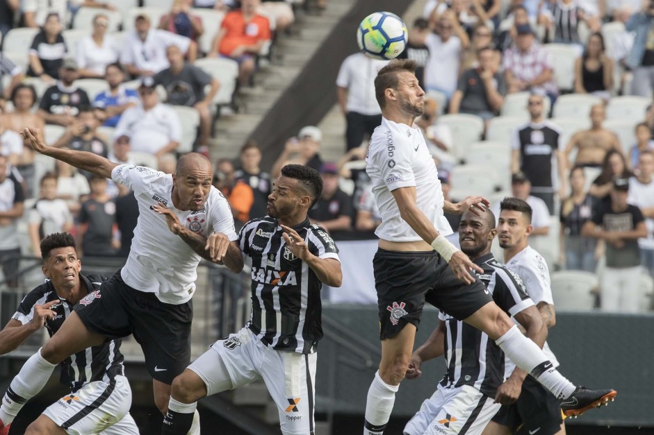 A partida contra o Cear, na Arena Corinthians, terminou em empate em 1 a 1